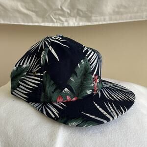 Goodfellow & Co Navy tropical print baseball hat tropical print, adjustable, OS